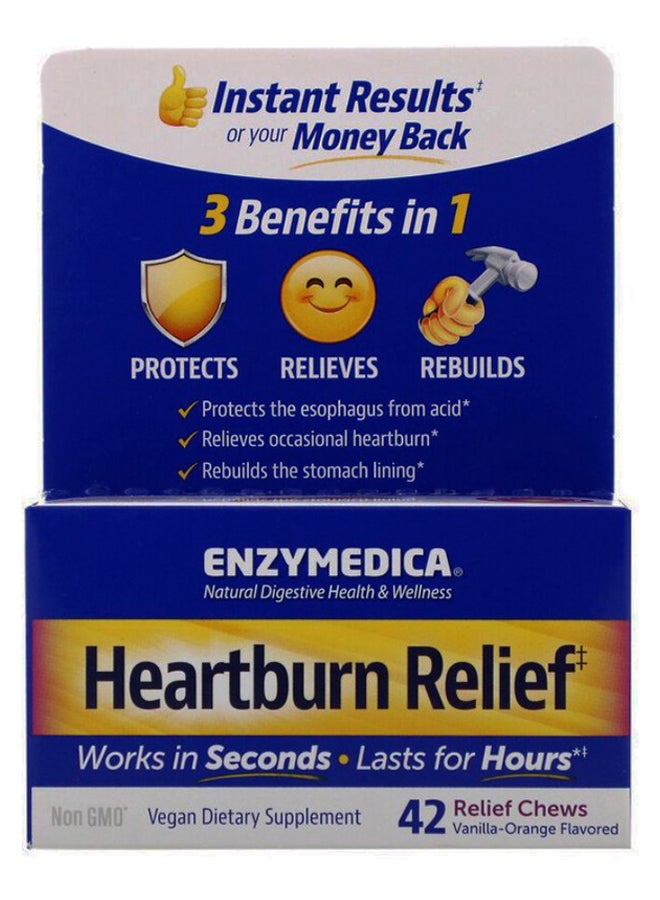 Vanilla-Orange Heartburn Relief - 42 Chews
