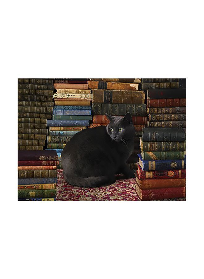 1000-Piece Library Cat Jigsaw Puzzle 51830