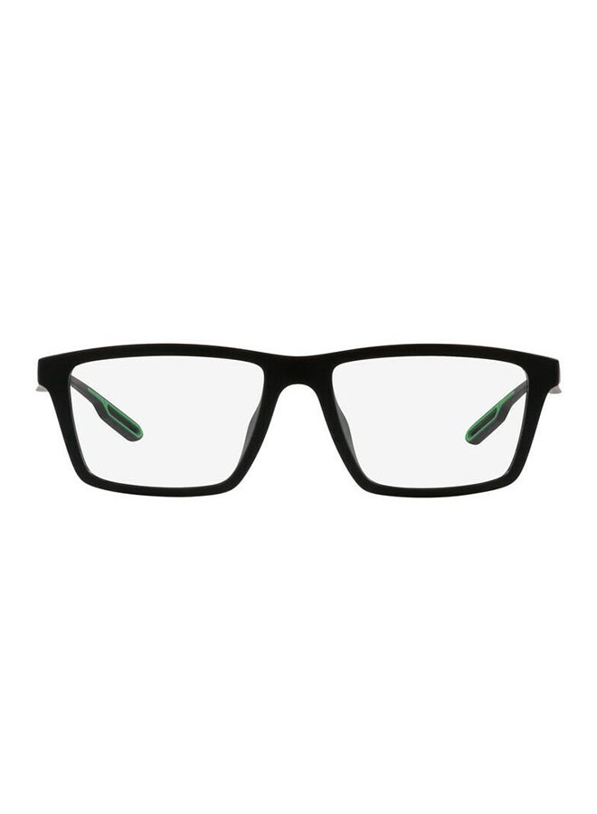 unisex Full-Rimmed Rectangular Frame Clip On Ea4189U 50011W Size 55 Matte Black Demo Lens