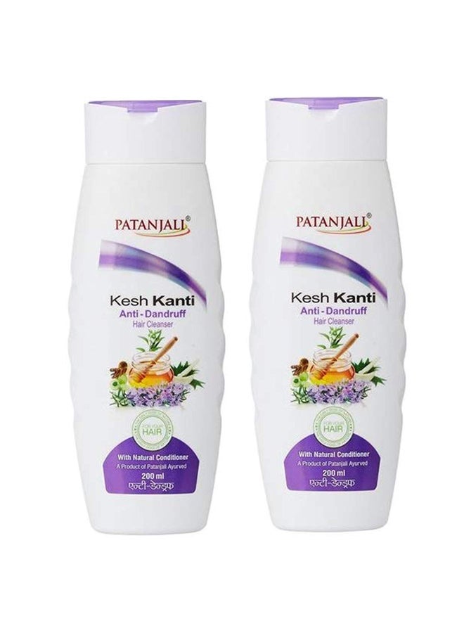 2-Piece Kesh Kanti Anti-Dandruff Hair Cleanser Shampoo Set 200ml