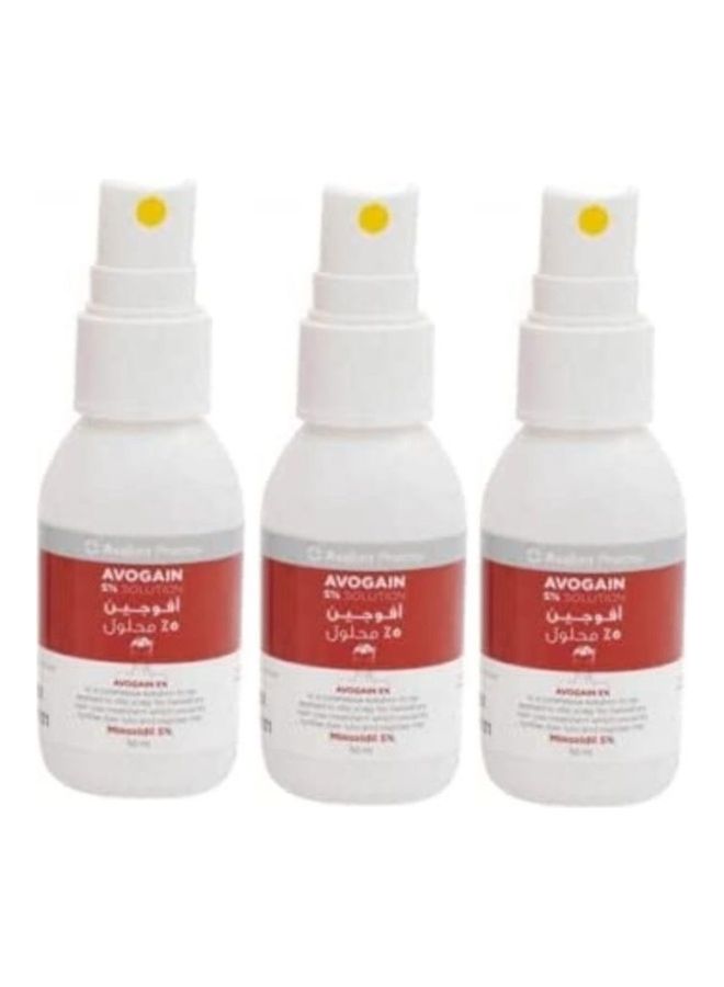 Avogain 5% Minoxidil Solution 3 Month Supply 50ml