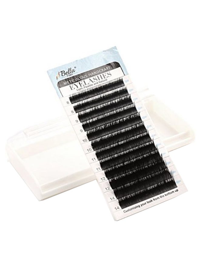 C - Curl Real Siberian Mink Eyelashes Extension Kit Black