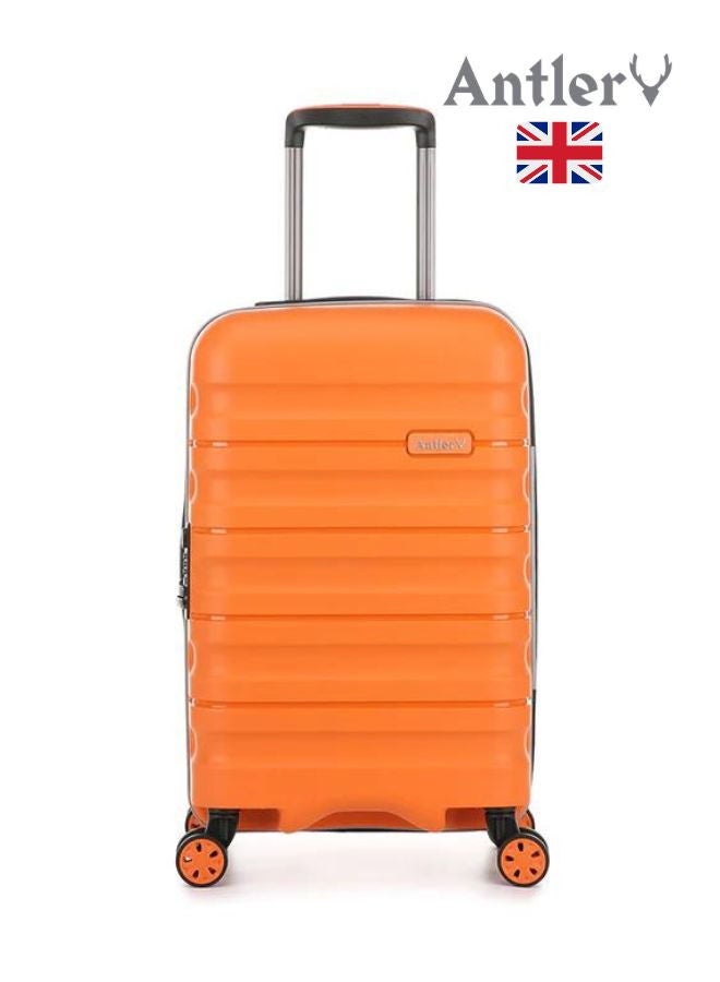 3-Piece Juno II 4-Wheel Luggage Trolley Set Orange