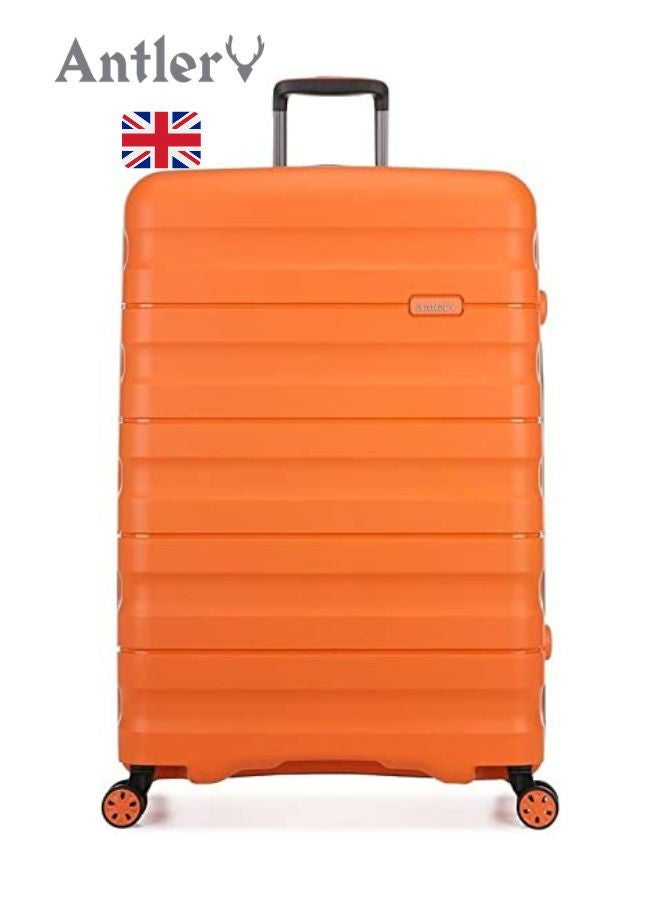 3-Piece Juno II 4-Wheel Luggage Trolley Set Orange