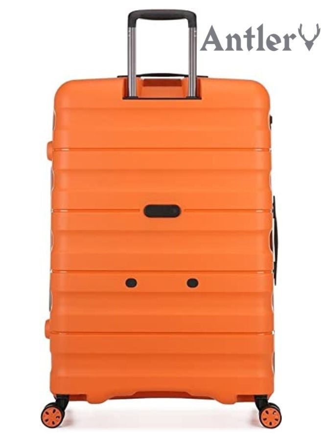 3-Piece Juno II 4-Wheel Luggage Trolley Set Orange