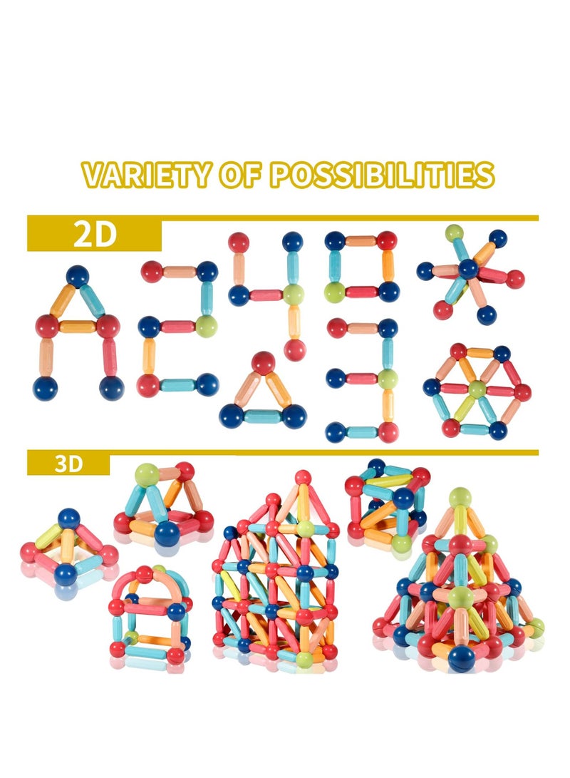 108 PCS Building Stacking Toys for Boys Girls Ages 3+