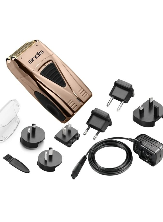 Andis Copper ProFoil Lithium Titanium Foil Shaver 17225, Shavers for men & women, Rechargeable hair shaver with Powerful Motor, Professional Hair shaver