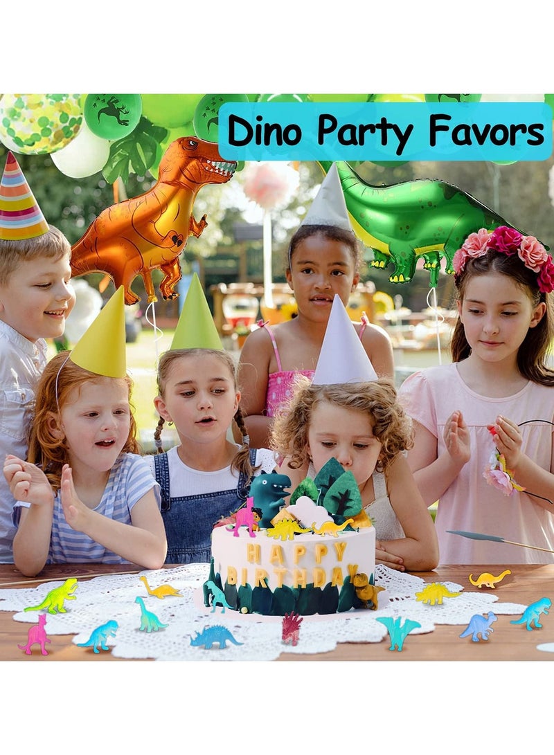 Mini Dinosaurs Toys 48PCS Glow in Dark Figure Dinosaur Party