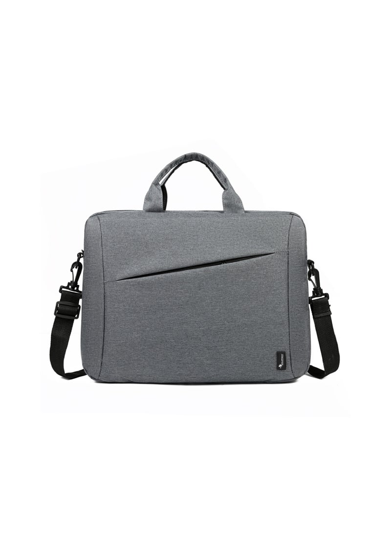 Laptop bag for office and personal use for  Men with shoulder bag strap and Inbuilt Laptop Case Grey Color