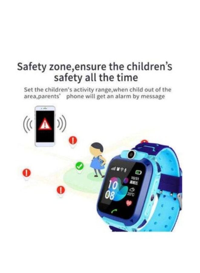 Kids Phone Wrist Watch Smartwatch For Boys Girls With Sim Card Photo Waterproof GPS Tracker Child Kids Smart Watch Blue/Black/Purple Children's Smart Watch