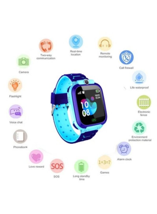 Kids Phone Wrist Watch Smartwatch For Boys Girls With Sim Card Photo Waterproof GPS Tracker Child Kids Smart Watch Blue/Black/Purple Children's Smart Watch