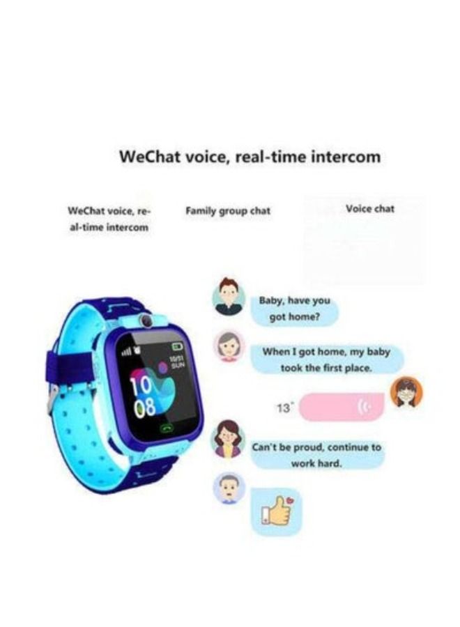 Kids Phone Wrist Watch Smartwatch For Boys Girls With Sim Card Photo Waterproof GPS Tracker Child Kids Smart Watch Blue/Black/Purple Children's Smart Watch