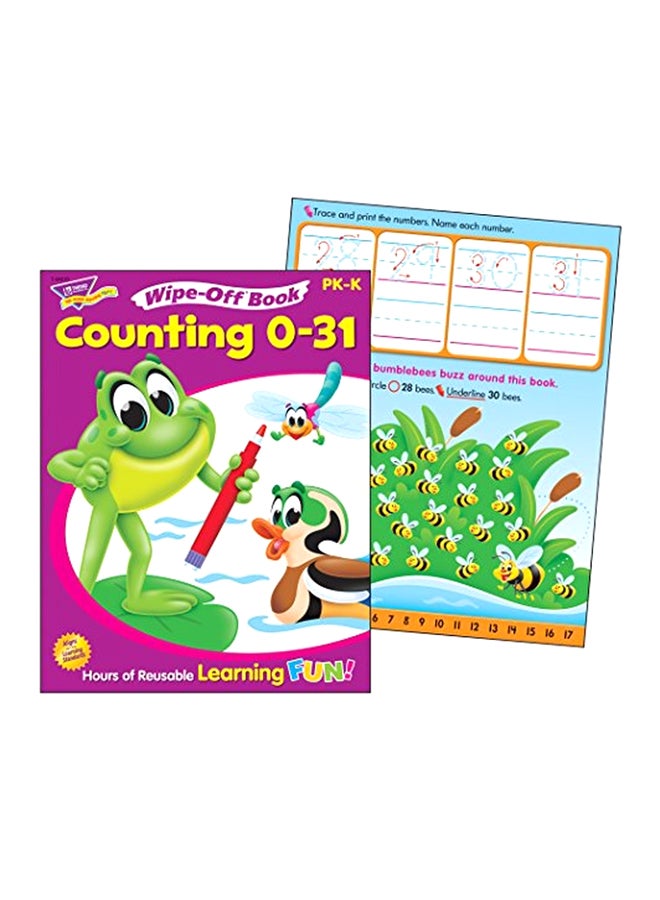 Counting 0-31 Wipe-Off Book T-94215