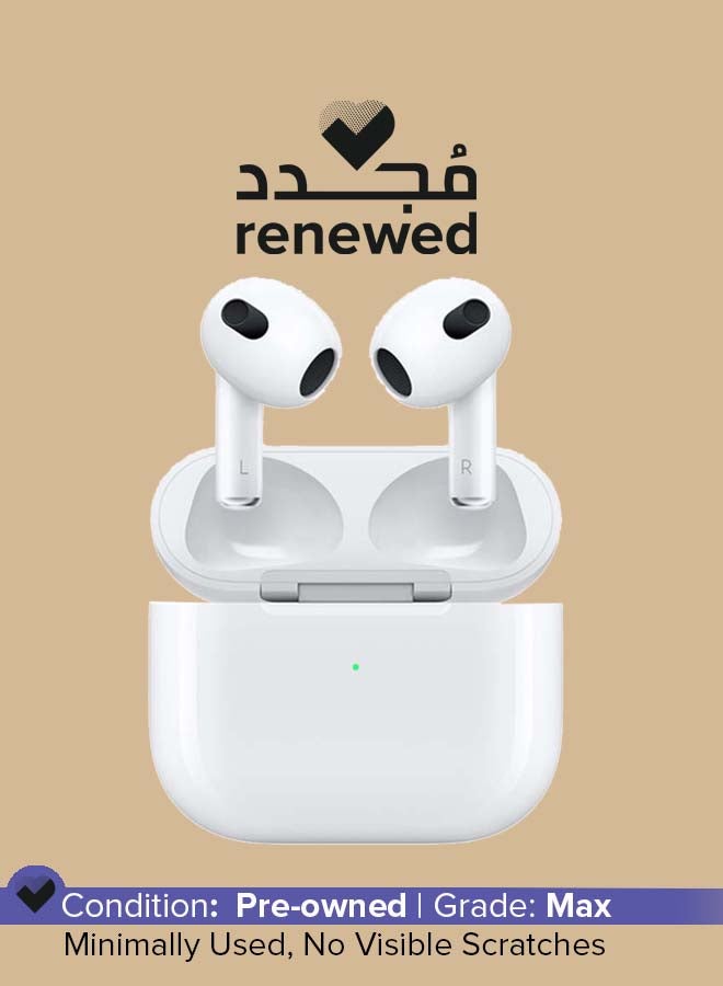 Renewed - AirPods (3rd generation) with MagSafe Charging Case White