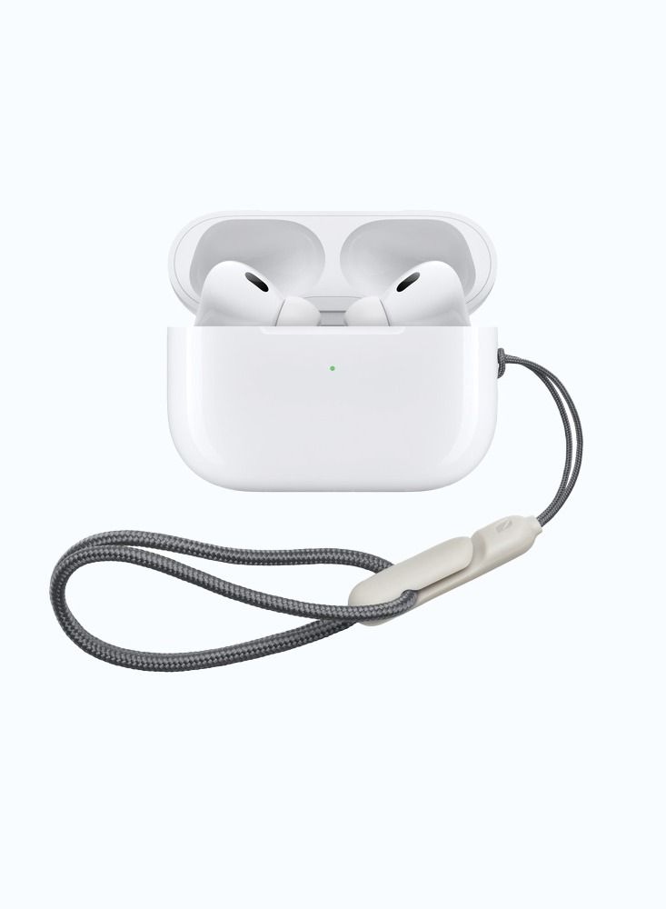 BRAVE Earbuds Pro 2 TWS Wireless Bluetooth V5.3 Earphone Build in Microphone and Wireless Charging Case with Noise Cancellation Compatible for Gaming iPhone and Android Devices (White)