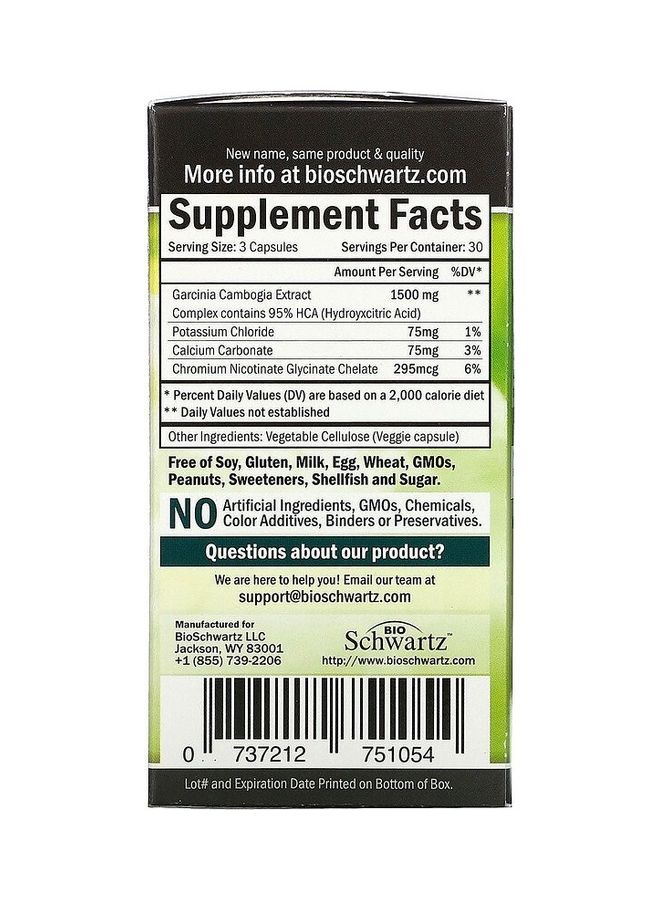 Maximum Strength, Garcinia Cambogia, 1,500 Mg - 90 Capsules