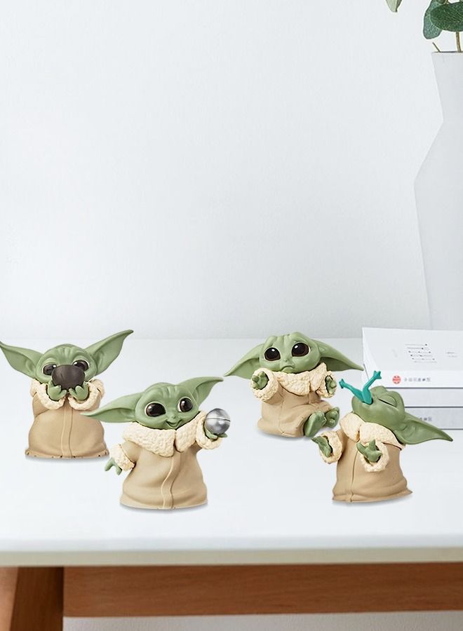 6 PCS Star Wars Baby Yoda Gifts, 2.2-Inch Baby Yoda Doll Toys for Kids, Baby Yoda Action Figure, Baby Yoda Figurine for Home Decoration, Desk Decoration,Shelf Decoration