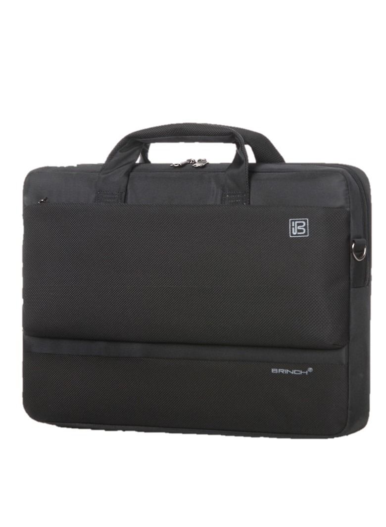 Laptop Shoulder Bag 15.6 Inch BW-203, High Degree, Top Nylon, Black