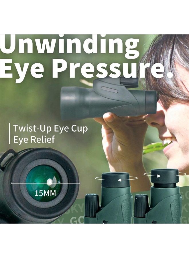 Piper Monocular Telescope, 12x55 HD Monocular for Adult with BAK4 Prism & FMC Lens, Lightweight Monocular with Smartphone Adapter Suitable for Bird Watching Hunting Wildlife Hiking Traveling