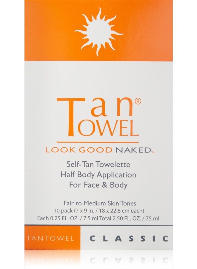 Tan Towel Self Tan Towelette Classic 10 Count