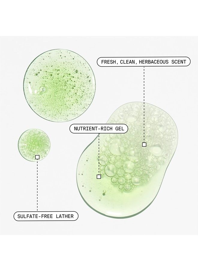 Kale and Green Tea Facial Cleanser - Gentle Vegan Daily Face Wash - Powerful pH Balanced Makeup Remover + Pore Minimizer for All Skin Types (8oz)