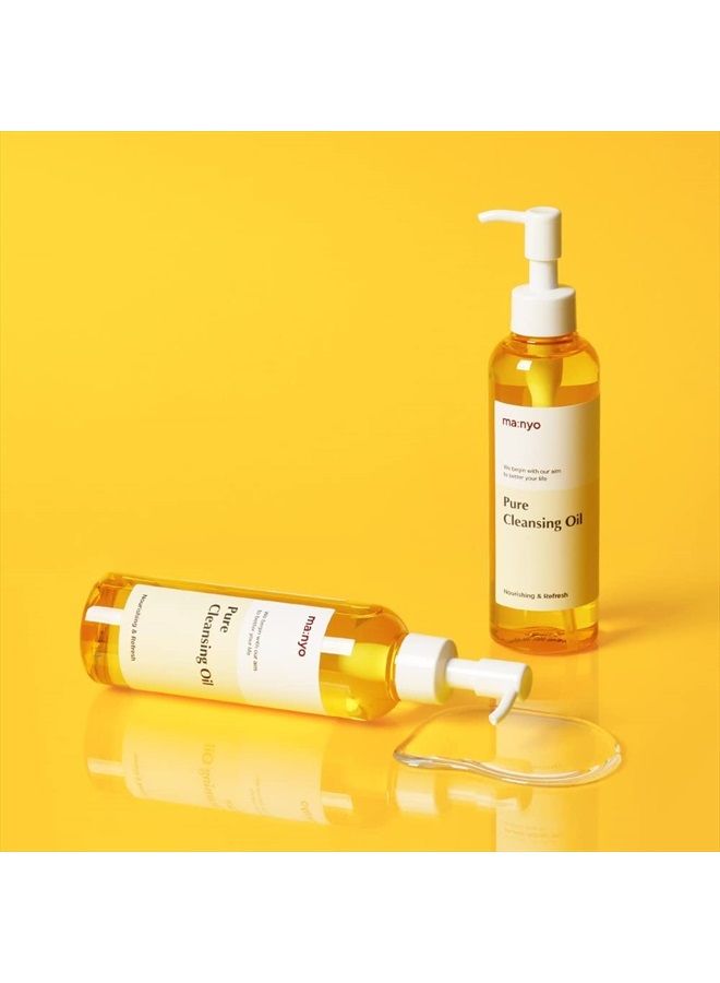 Pure Cleansing Oil Korean Facial Cleanser, Blackhead Melting, Daily Makeup Removal with Argan Oil, for Women Korean Skin care 6.7 fl oz