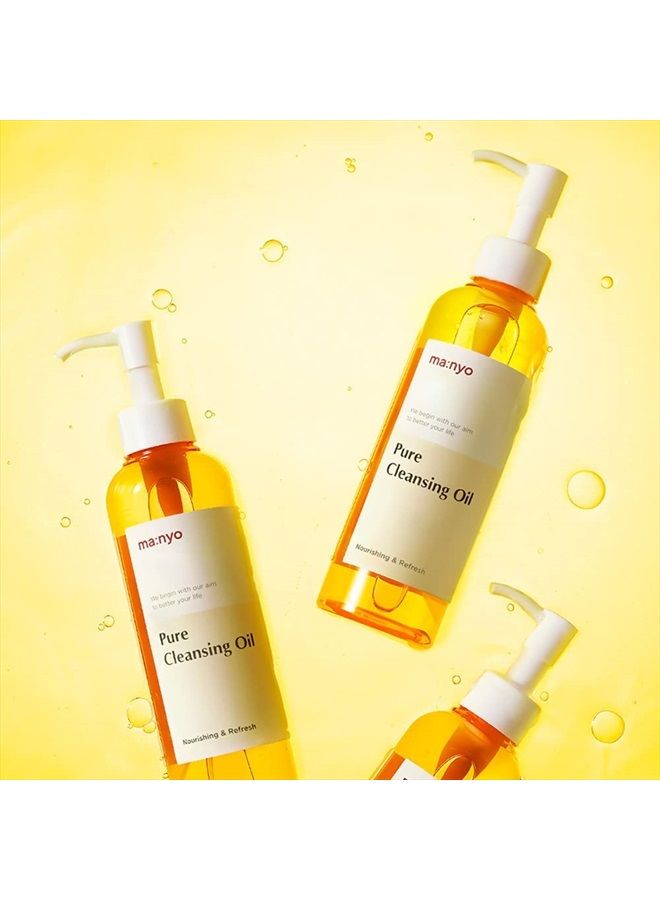 Pure Cleansing Oil Korean Facial Cleanser, Blackhead Melting, Daily Makeup Removal with Argan Oil, for Women Korean Skin care 6.7 fl oz