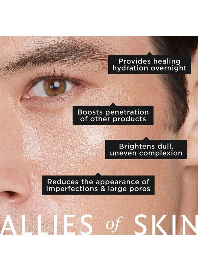 Multi Acids & Retinoid Brightening Sleeping Facial: Glycolic + Lactic + Salicylic Acid, Hyaluronic Acid, Niacinamide, 1% Retinoid Complex. Overnight Sleeping Peel. Exfoliates & Hydrates