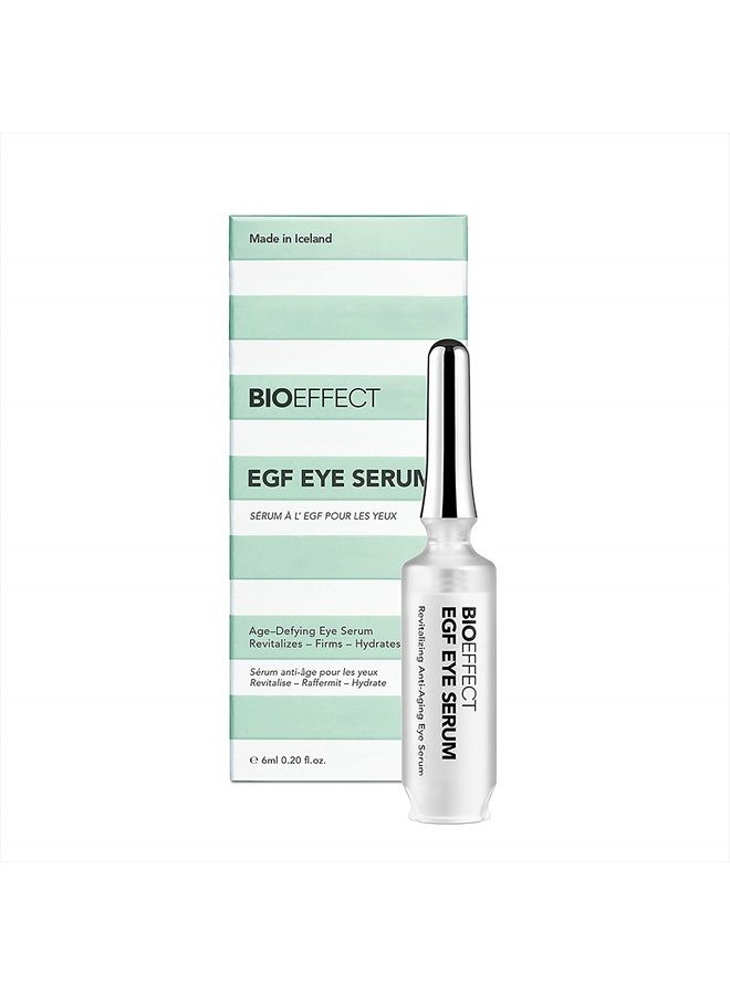 BIOEFFECT EGF Eye Serum with De-Puffer Rollerball, Anti-Aging, Moisturizing Contour Gel To Visibly Reduce Wrinkles, Puffiness, Fine Lines with Barley Growth-Factor Protein