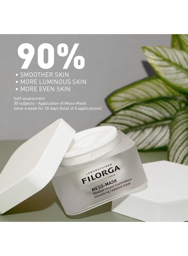 Filorga Meso-Mask Smoothing Face Mask, Anti Aging Formula With Collagen and Elastin Combo for Hydrating Wrinkle Reduction, Skin Moisturizing, and Complexion Brightening Skincare 1.69 fl. oz.