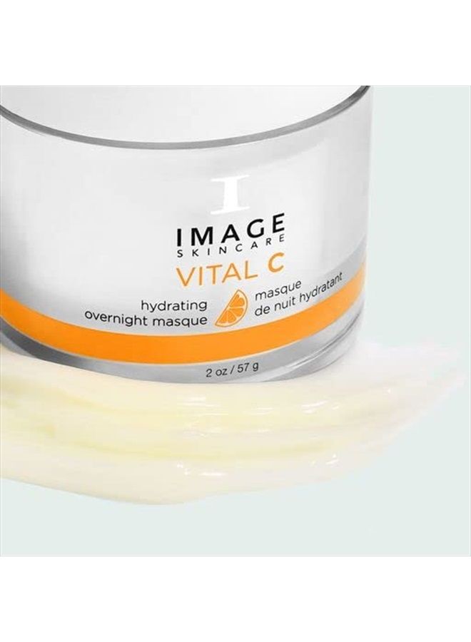 , VITAL C Hydrating Overnight Masque, Revitalizing Sleeping Facial Mask with Blue-Green Algae Extract and Hyaluronic Acid, 2 oz