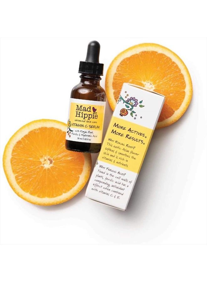 Vitamin C Serum for Face with Hyaluronic Acid, Vitamin E & Ferulic Acid - Vitamin C Face Serum for Women/Men, Skin-Brightening Serum, 1.02 Fl Oz