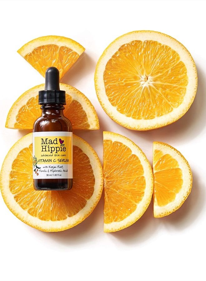 Vitamin C Serum for Face with Hyaluronic Acid, Vitamin E & Ferulic Acid - Vitamin C Face Serum for Women/Men, Skin-Brightening Serum, 1.02 Fl Oz