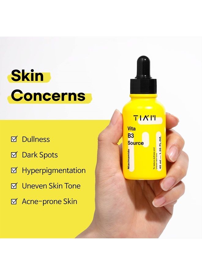 Vita B3 Source, 10% Niacinamide Serum, 2% Arbutin, Hyperpigmentation, Dark Spot Treatment, 1.35 Fl Oz