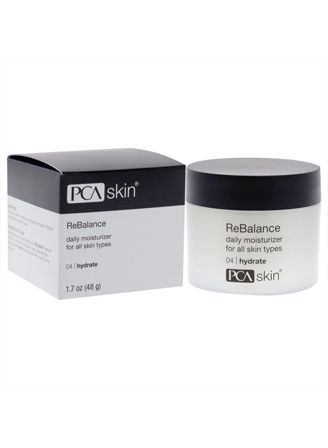 ReBalance Daily Face Moisturizer - Moisturizing Anti Aging Facial Cream with Antioxidants & Hydrating Niacinamide for Normal / Sensitive Skin (1.7 oz)