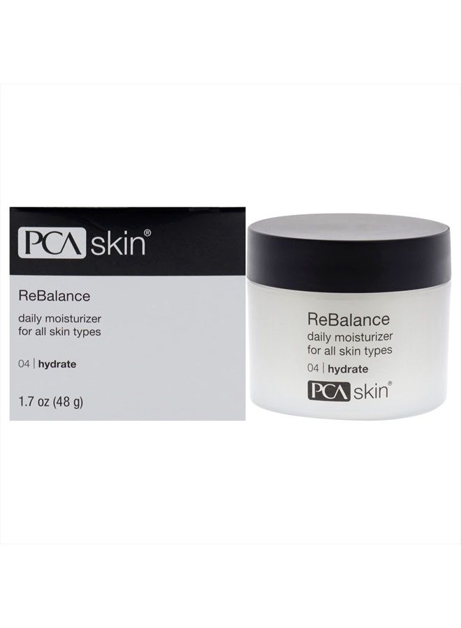 ReBalance Daily Face Moisturizer - Moisturizing Anti Aging Facial Cream with Antioxidants & Hydrating Niacinamide for Normal / Sensitive Skin (1.7 oz)