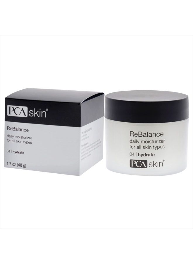 ReBalance Daily Face Moisturizer - Moisturizing Anti Aging Facial Cream with Antioxidants & Hydrating Niacinamide for Normal / Sensitive Skin (1.7 oz)