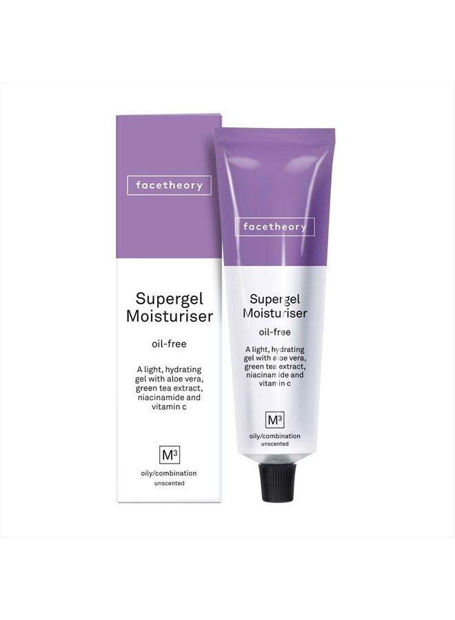 Supergel Moisturizer M3 - Oil Free Face Gel Moisturizer, Hydrate and Protect Skin, Acne Face Moisturizer, Made With Aloe Vera and Niacinamide | 1.69 Fl Oz