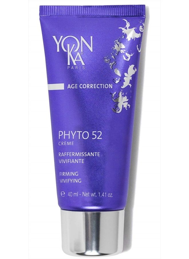 Yon-Ka Phyto 52 Skin Firming Cream (40ml) Anti-Aging Facial Moisturizer and Night Creme, Tighten Skin and Reduce the Look of Pores with Vitamin E, Paraben-Free