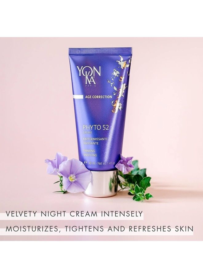 Yon-Ka Phyto 52 Skin Firming Cream (40ml) Anti-Aging Facial Moisturizer and Night Creme, Tighten Skin and Reduce the Look of Pores with Vitamin E, Paraben-Free