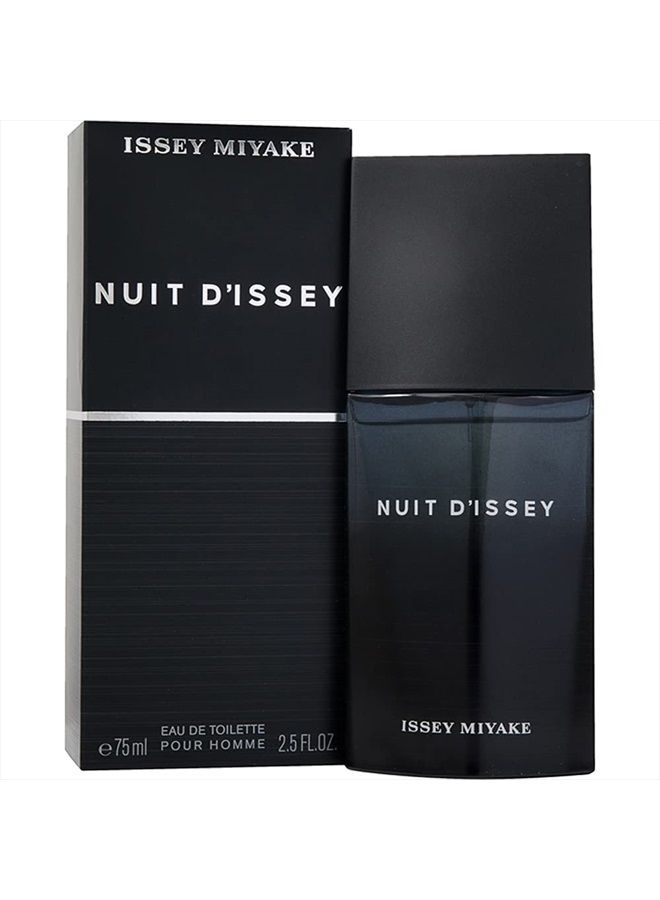 Nuit D Issey for Men Eau De Toilette Spray, 2.5 Fluid Ounce