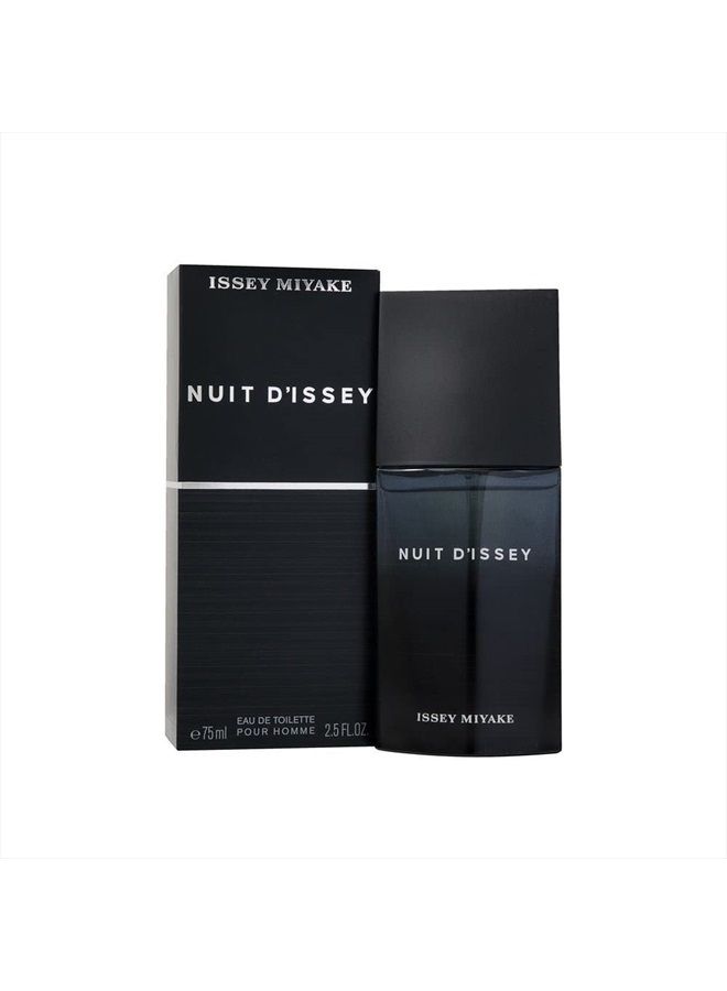 Nuit D Issey for Men Eau De Toilette Spray, 2.5 Fluid Ounce
