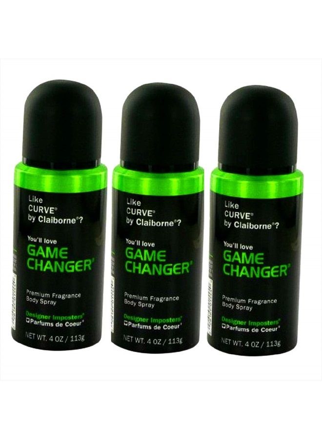 Game Changer 4 oz Fragrance Body Spray (Pack of 3)