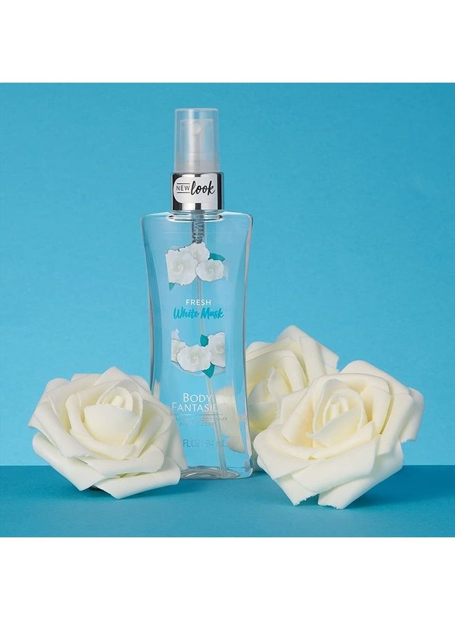 Fragrance Body Spray, Fresh White Musk, 8 Fluid Ounce