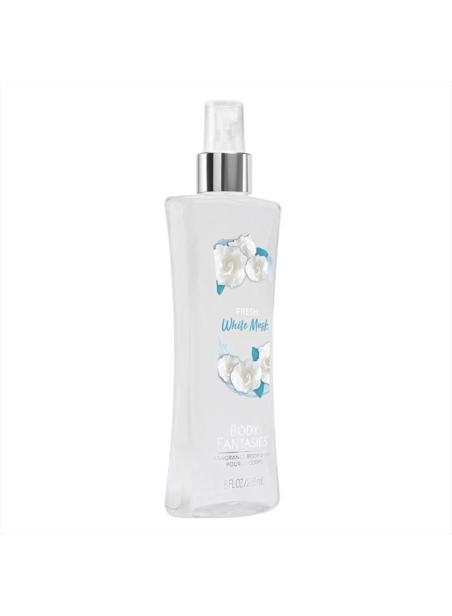Fragrance Body Spray, Fresh White Musk, 8 Fluid Ounce