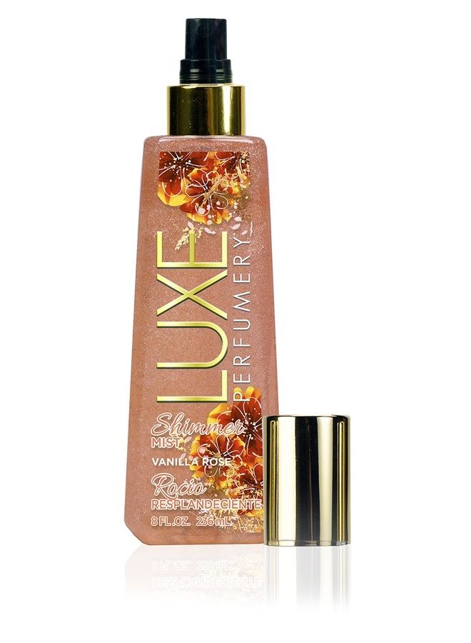 Shimmer Fragrance Mist Vanilla Rose, 8.0 Fluid Ounce