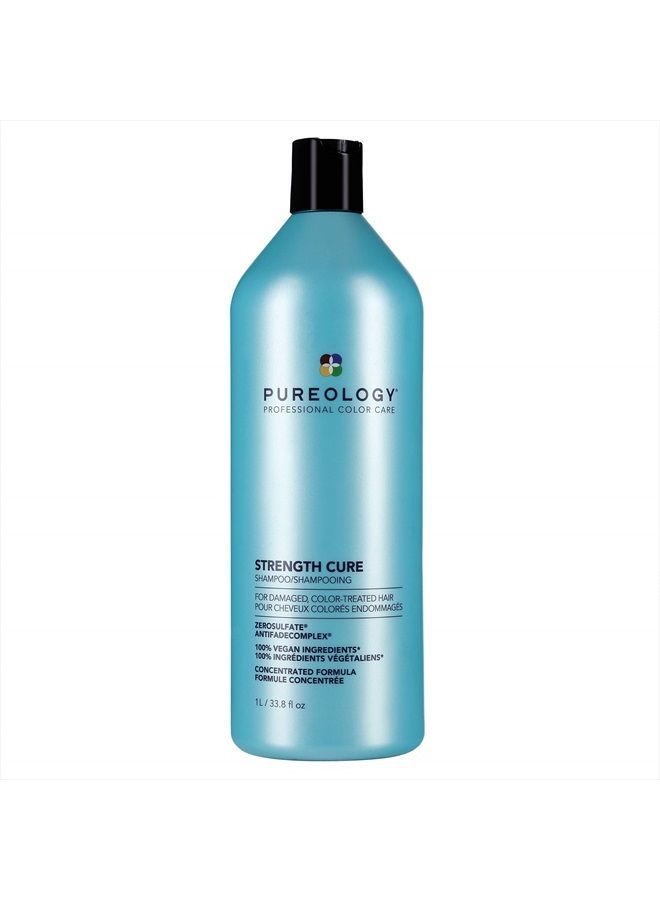 Strength Cure Shampoo for Damaged & Color-Treated Hair, 33.8 Fl Oz