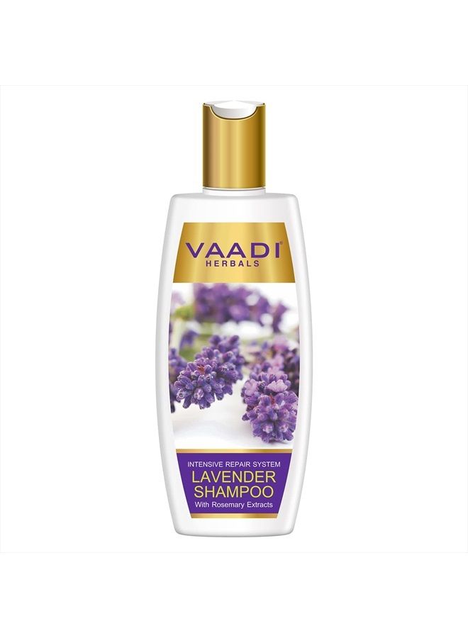 Lavender with Rosemary Extract Shampoo - Intensive Repair Shampoo - ALL Natural - Paraben Free - Sulfate Free - Scalp Therapy - - Suitable for All Hair Types - 11.8 Ounces