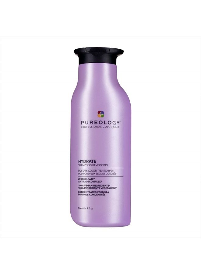 Hydrate Moisturizing Shampoo | For Medium to Thick Dry, Color Treated Hair | Sulfate-Free | Vegan