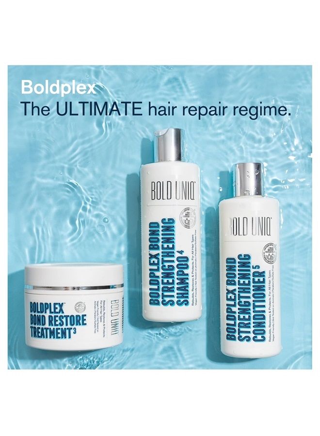 BoldPlex 4 Bond Strengthening Protein Shampoo for Dry Damaged hair - Hydrating Formula for Curly, Dry, Colored, Frizzy, Broken or Bleached Hair Types. Cruelty-free & Vegan